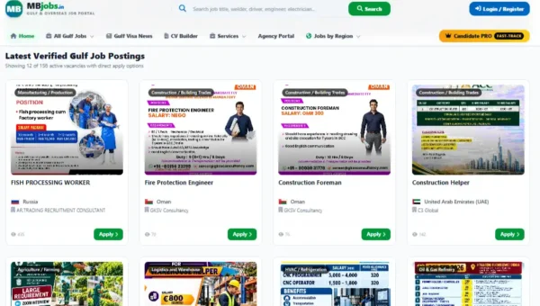 MBJobs.in – India’s Overseas & Gulf Job Portal