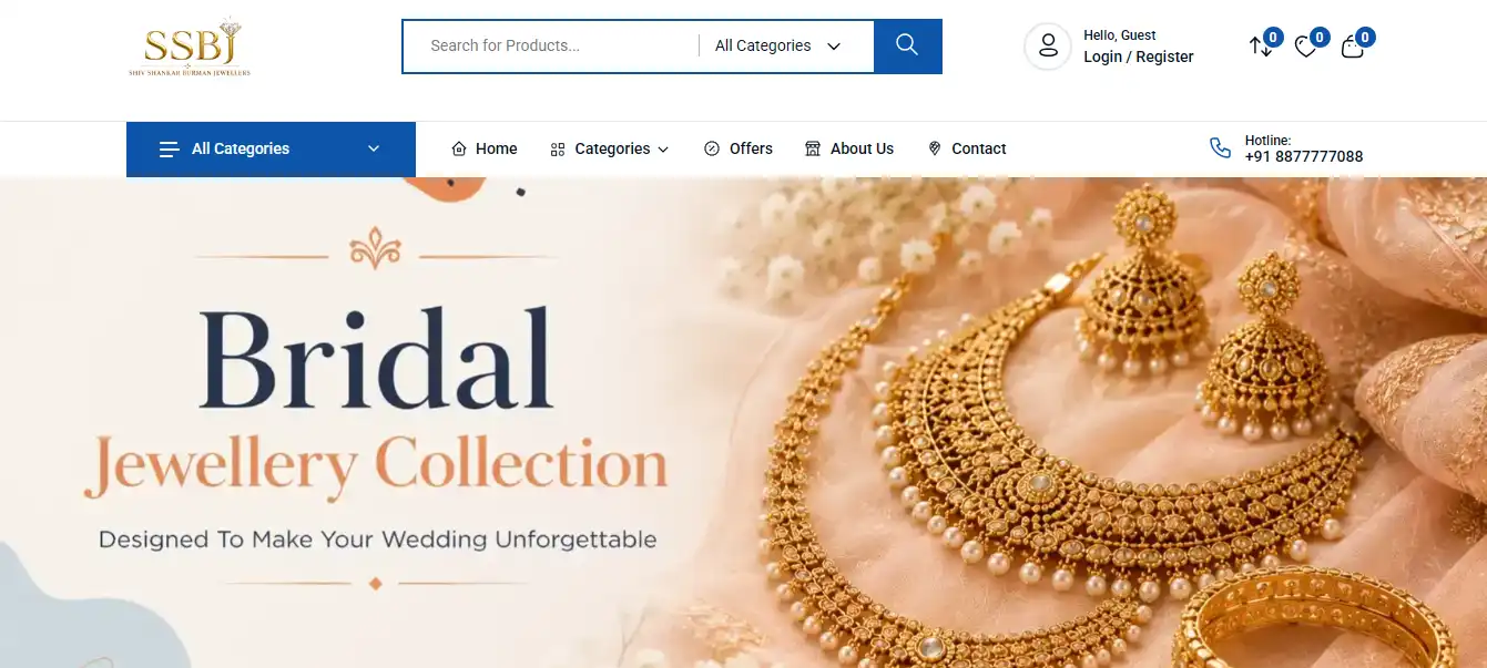 Shiv Shankar Burman Jewellers – Premium Jewellery Website & Online Catalogue